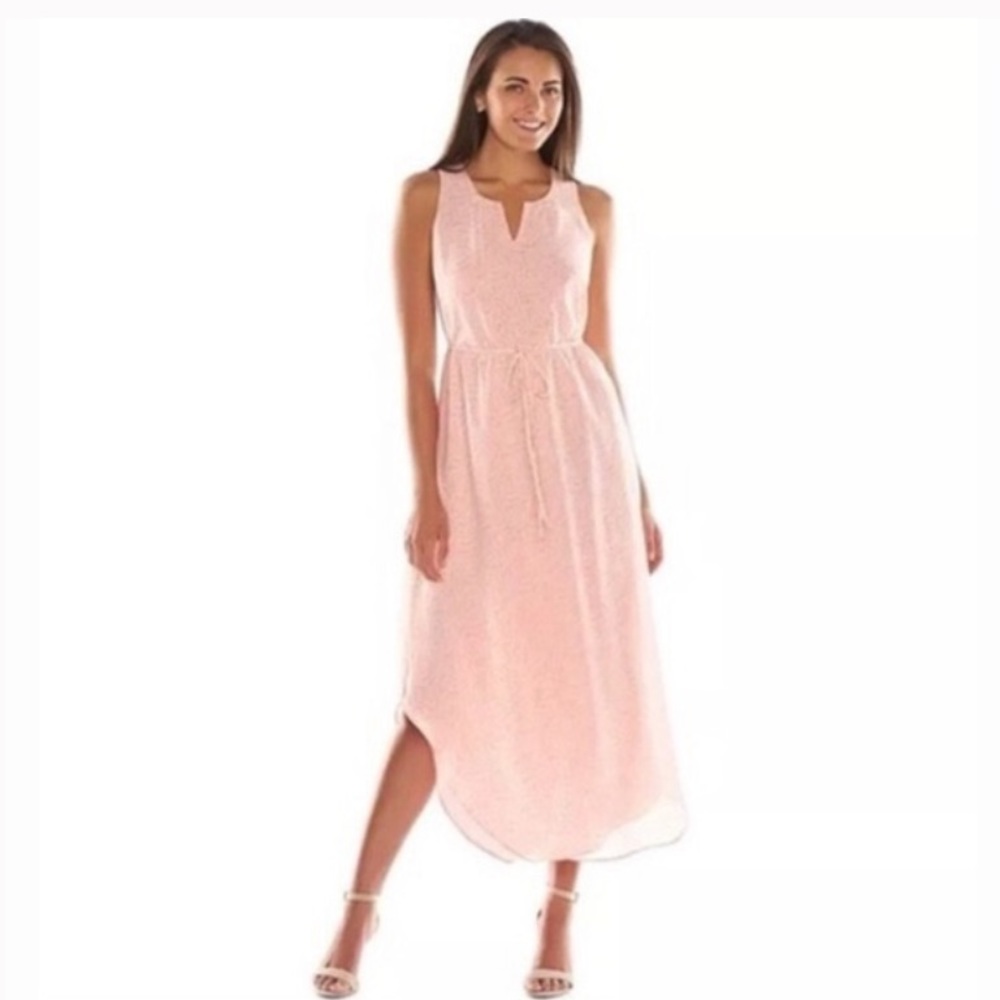 LC Lauren Conrad Pink Adoradaisy maxi dress size 4